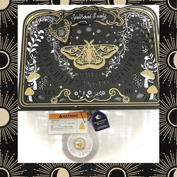 Moonlight Manor Wood Mystic Painted Detail Led Lighted Talking Ouija Board - Picture 1 of 2